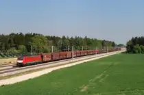 189 051 mit Kohlezug vor Althegnenberg (05.05.2011)