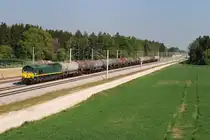 DE63 (HGK) mit Kesselzug vor Althegnenberg (05.05.2011)