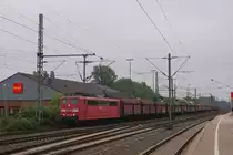 151 086-6 mit einem Kohlezug in D�sseldorf-Eller am 26.06.2011