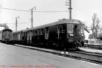 MAV - Ein Triebwagen aus Ganz (Bbmot ??) irgendwo in Ungarn, aus einem anderen Zug aufgenommen (Foto: J.J. Barbieux)