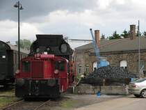 Kf 6642 (ex-DB loc 323 268-3) und Dampflok 78 468 der ET (Eisenbahn-Tradition e. V., Lengerich) in Lengerich am 2-7-2011.