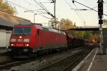 In Ludwigsburg war am 25.04.2011 die 185 346-4 mit ihrem GZ auf Durchfahrt.