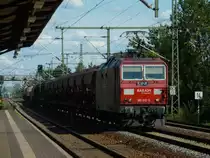 180 013 mit Mischer in Dresden-Stehlen am 19.7.11