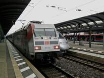 101 144-4 steht mit dem IC 2357 Saarbrcken - Frankfurt (Main) am 24.07.2011 in Kaiserslautern Hbf