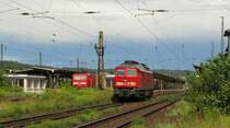 DB 233 322-7 als Tfzf Richtung Gro�heringen, in Naumburg (S) Hbf; 08.08.2011