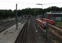 Das s�dliche Gleisvorfeld in Mainz Hbf; 30.06.2011