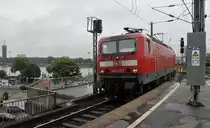 Die DB E 143 601-3 mit S6 nach K�ln-Nippes bei Einfahrt von K�ln Hbf am 31.05 2011.