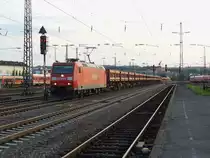 185 172-4 zieht am 16.08.2011 einen Schotterzug durch Kaiserslautern