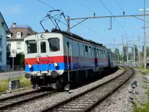 SOB - Oldtimer Triebwagen Be 3/4  43 unterwegs in Romanshorn am 09.07.2011