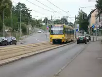 4103/4104 U2 Neugereut kurz vor der Einfahrt Obere Zieglei am 19.08.2011!