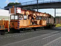 EVAG Kranwagen auf dem Freizugenglichem Abstelgleis an der Werkstadt in Essen (25.07.11)