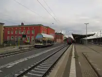 Gleis 1 und 2 in Dessau Hbf; 09.08.2011