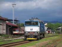 Reko-Taucherbrille 750 706-4 auf Bahnhof Trutnov Hlavn� N�dra�� am 9-8-2011.