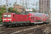 Die 143 174-1 in K�ln HBF f�r die Bereitstellung der RB27 nach Koblenz am 04.09.2011