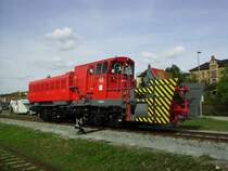 Der Schneeschleuder der Baueihe 716 sonnte sich am 04.09.2011, w�hrend den 17. Meininger Dampfloktagen, auf dem Au�engel�nde des Dampflokwerks und wartet auf den n�chsten Winter.