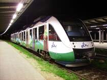 Ein Lint der OLA wartet am sp�ten Abend des 30.08.2011 auf neue Eins�tze im Rostocker Hbf.