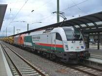 183 701 (Train of Ideas) und �BB 1216 901 von RTS �sterreich sind mit einen Bauzug am 08.09.2011 in Kaiserslautern

