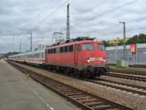 110 438-9 zieht den IC 2054 Frankfurt (Main) - Saarbr�cken am 08.09.2011 aus Kaiserslautern

