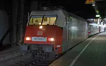 101 070 brachte am 27.08.11 den IC 2074 nach Hamburg Hbf, die Weiterfahrt nach Westerland �bernahmen zwei Loks der Reihe 218.