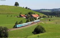 223 067-0 mit dem ALX84144 (M�nchen Hbf-Lindau Hbf) bei Heimhofen 17.8.11