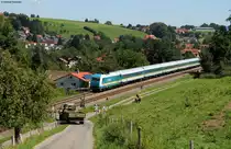 223 069-6 mit dem ALX84146 (M�nchen Hbf-Lindau Hbf) bei Meckatz 17.8.11