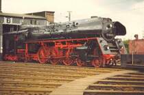 Die 01 0509 macht auf ihrem Weg nach S�ddeutschland (Verkauf an einen Verein) Station im BW von Fulda