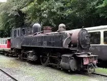 Dieses Wrack einer Portugiesischer Schmalspurdampflok steht bei der Brohltalbahn in Brohl (28.08.2011)