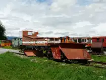 BMK - Schneepflug ex RVT  X 401 abgestellt in Kallnach am 07.08.2011