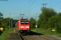 Wegen Bauarbeiten auf der Frankenbahn zwischen Jagstfeld und Osterburken wurde der RE Stuttgart-W�rzburg �ber Neckarelz umgeleitet. Im Bild die 146 226-6 mit dem RE 4930 (Stuttgart-W�rzburg �ber Neckarelz) bei Oberschefflenz. Das Bild entstand am 10.09.2011 vom Bahnsteigende.