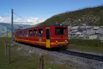 Bt 34 und BDhe 2/4 210 fahren am 13.8.11 von der Kleinen Scheidegg Richtung Jungfraujoch.