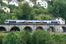 Z 76674 verl�sst Morez in Richtung St. Claude; 04.09.2011