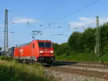 Die letzten Sonnenstrahlen genie�end konnte ich 185 241 am 1.7.11 in Leutersberg fotografieren. 
