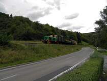 Brohltalbahn (Vulkan-Express) Lok D5 zwischen Niederzissen und Oberzissen (28.08.2011)