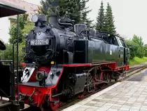 99 2321 am 09.08.2007 im Bahnhof K�hlungsborn West.