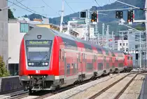 Regionalzug nach M�nchen kurz vor M�lln-Altstadt (12.9.11)