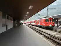 R 538 nach G�schenen ist in Andermatt zur Abfahrt bereitgestellt