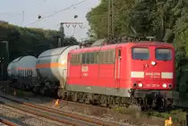 Die 151 127-8 zieht einen gemischten Gz durch Duisburg Neudorf am 23.09.2011