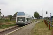 VT 670.3 steht in Pritzwalk zur Abfahrt nach Putlitz bereit. 18.05.2011