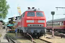 BR 218 137-8 am 03.06.2011 beim 35 J�hrigen Jubil�um des Eisenbahnmuseums Darmstadt Kranichstein.