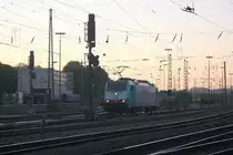 Die Cobra 2819 rangiert in Aachen-West bei Abendrot.
28.9.2011