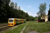 914/814 005 bei Ausf. als MOs27207 aus dem Bf Luby u Chebu (tsch. KBS 146) am 02.06.2011