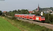 RE 26506 (Basel Bad Bf-Offenburg) mit Schublok 146 114-4 bei Teningen 25.9.11