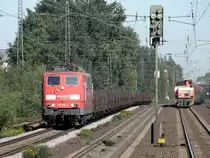 Alltag in Recklinghausen-S�d; 151 034-6 und RBH 809. 30.09.2011.