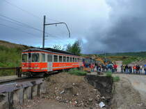 asm  / Kieswerk Hurni - Extra Kiesfahrt f�r das Publikum in der Grube Finsterhennen Beladen des kieszuges der asm anl�sslich eines Tag der offen T�r der Firma Hurni Kies aus Sutz am 27.08.2011
