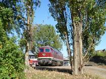 232 004-2 der LEG war am 02.10.11 zu Gast bei den Geraer Eisenbahnwelten.

