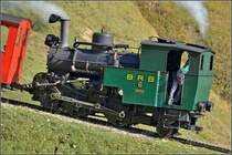 Der Kohledampfer. Schmuckst�ck und  Einstiegsdroge ... Weit oberhalb Brienz im Oktober 2011.