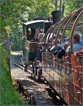 Unterwegs nach oben. Noch gab's nur die Verhei�ung von Heinz. Oben sei es noch viel sch�rfer... Bei Brienz im Oktober 2011.