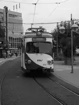 OEG D�wag GT8 am 07.09.11 in grau da diese Tw leider ab 2013 Geschichte in RNV Gebiet sind. Sie geh�ren zum Heidelberger, Mannheimer und Weinheimer Stadtbild wie die Currywurst zur Pommes. Sie werden dann durch neue Bombardier Variobahnen (RNV6) ersetzt.  