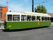 Bern mobil / Trammmuseum Bern - Wagen B 337 unterwegs in Bern am  11.09.2011