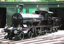 Lok A 2/4 SBB Spur 14,5 , gebaut von den Gebr�der Brast.
Umbau, Revision und Neuabnahme des Kessels bei Ball & Sohn in Stein am Rhein 1994.